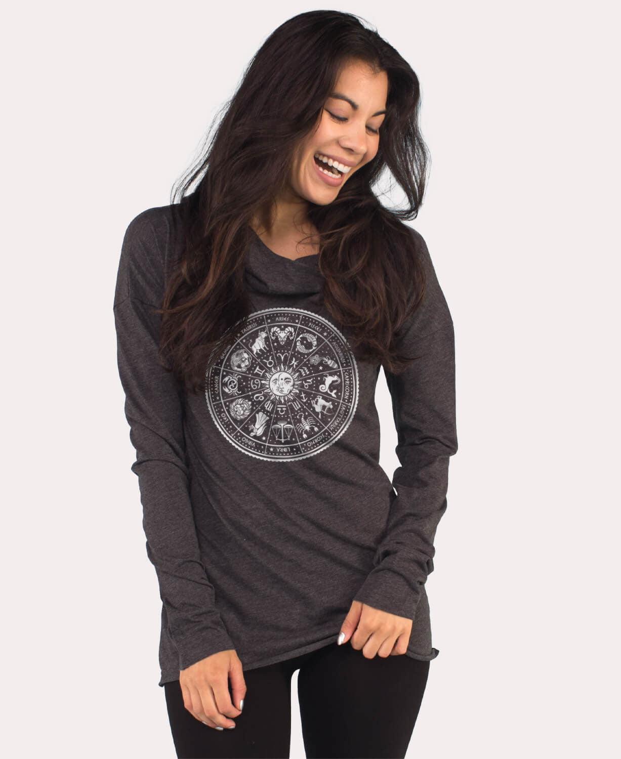 Zodiac Cowl Yoga Hoody Women