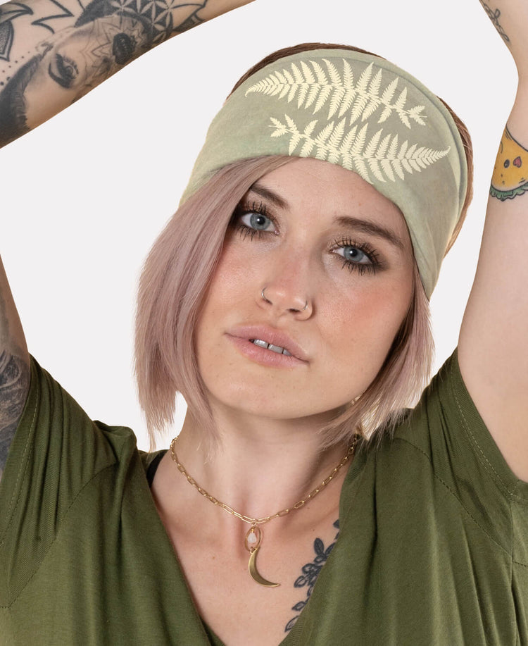 NEW! Ferns Boho Headband - Fern Headband | Nature Hairband | Soul Flower Women