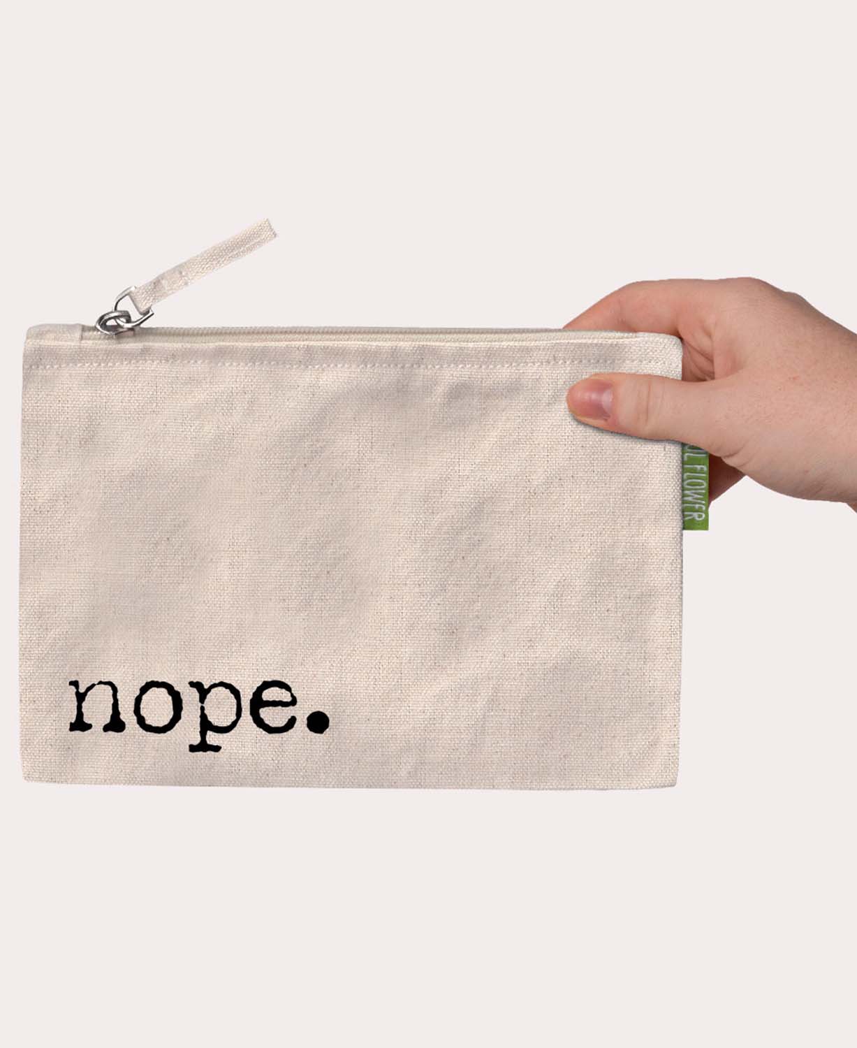 Nope Large Zipper Pouch