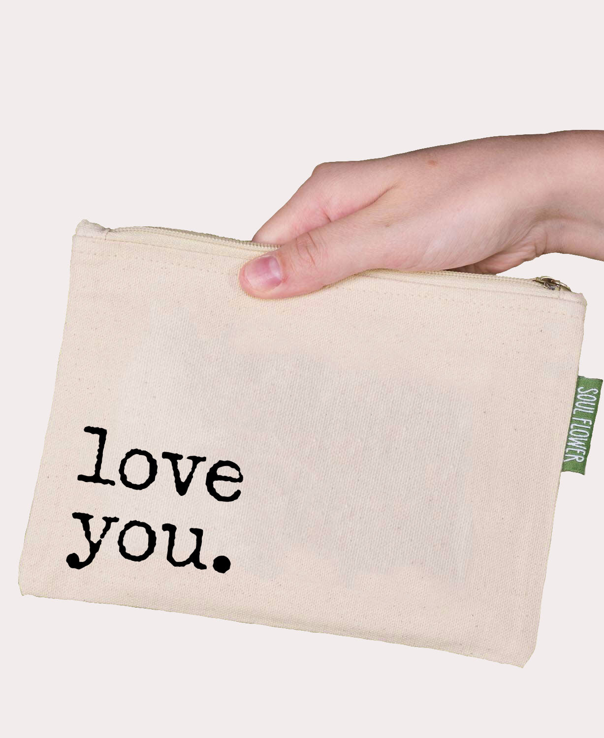 Love You Large Zipper Pouch