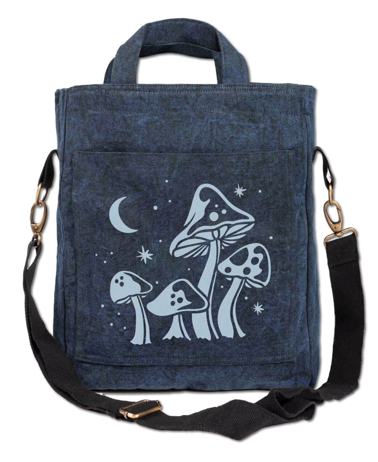 Celestial Mushroom Forager Bag on Navy