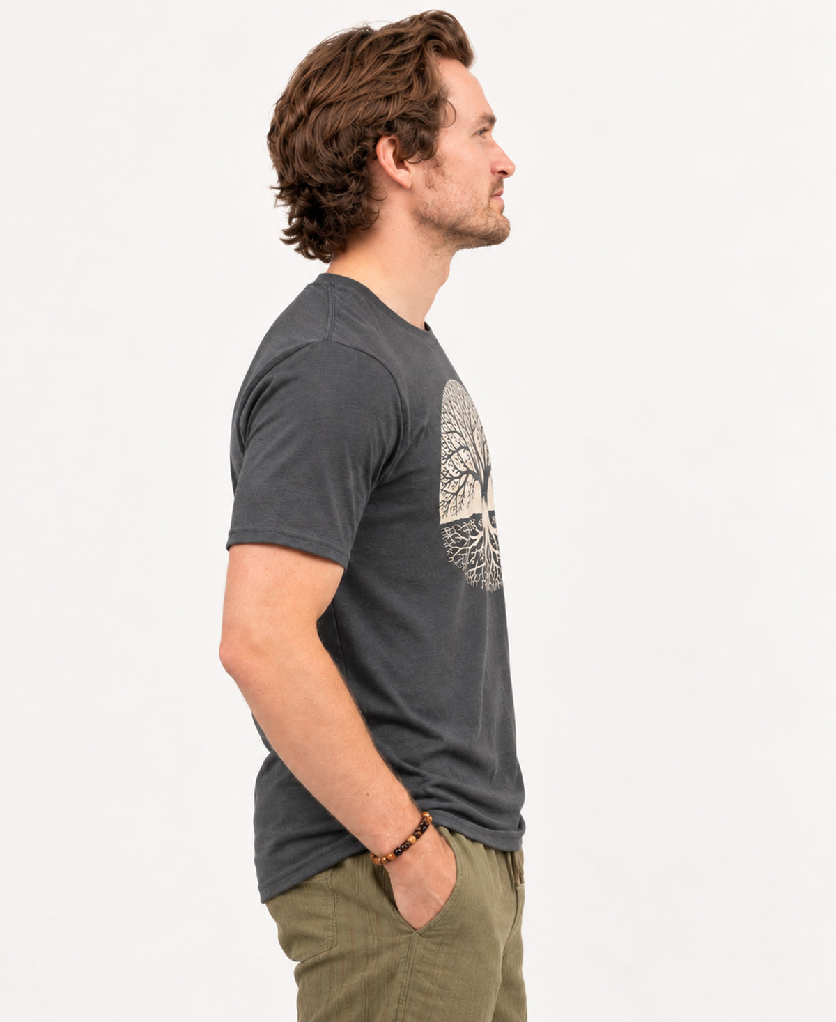 Tree of Life T-Shirt - Unisex - Charcoal | Soul Flower Tees for Men