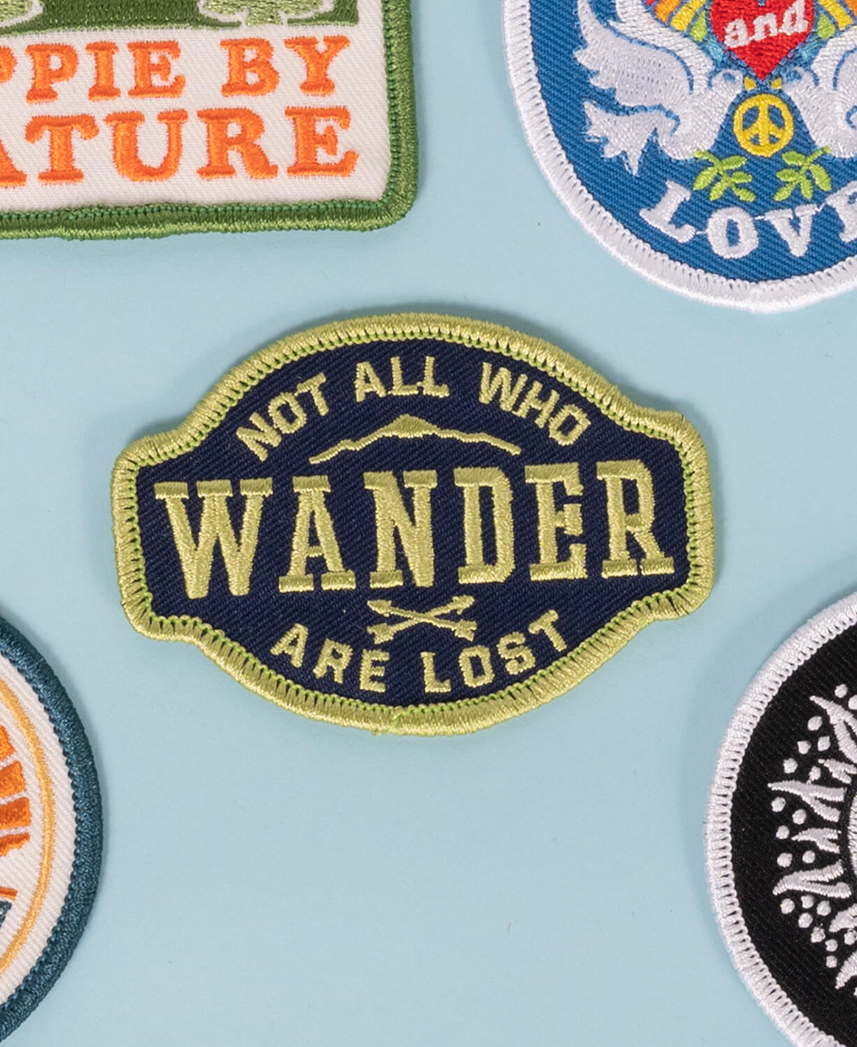 Not All Who Wander Iron-On Patch