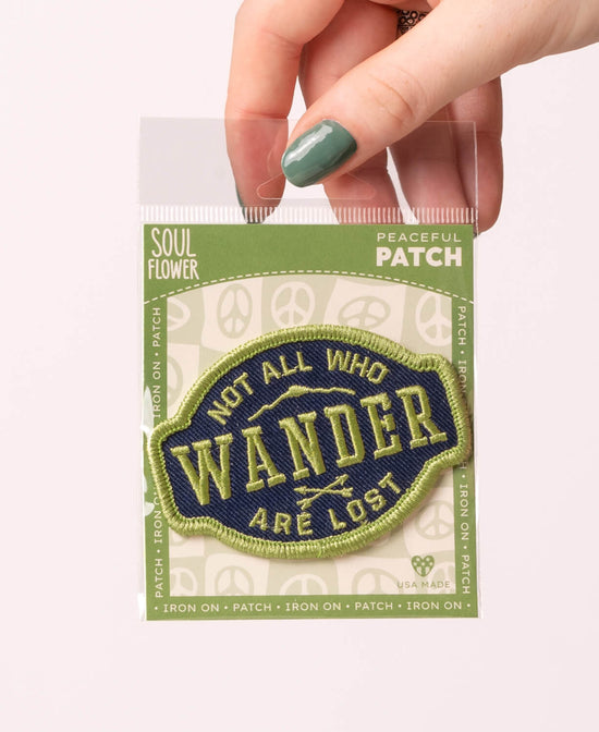 Not All Who Wander Iron-On Patch - Not All Who Wander Are Lost Patch | Soul Flower