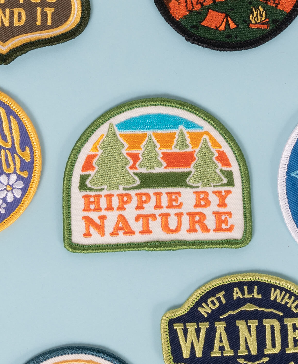 Hippie By Nature Iron-On Hippie Patch