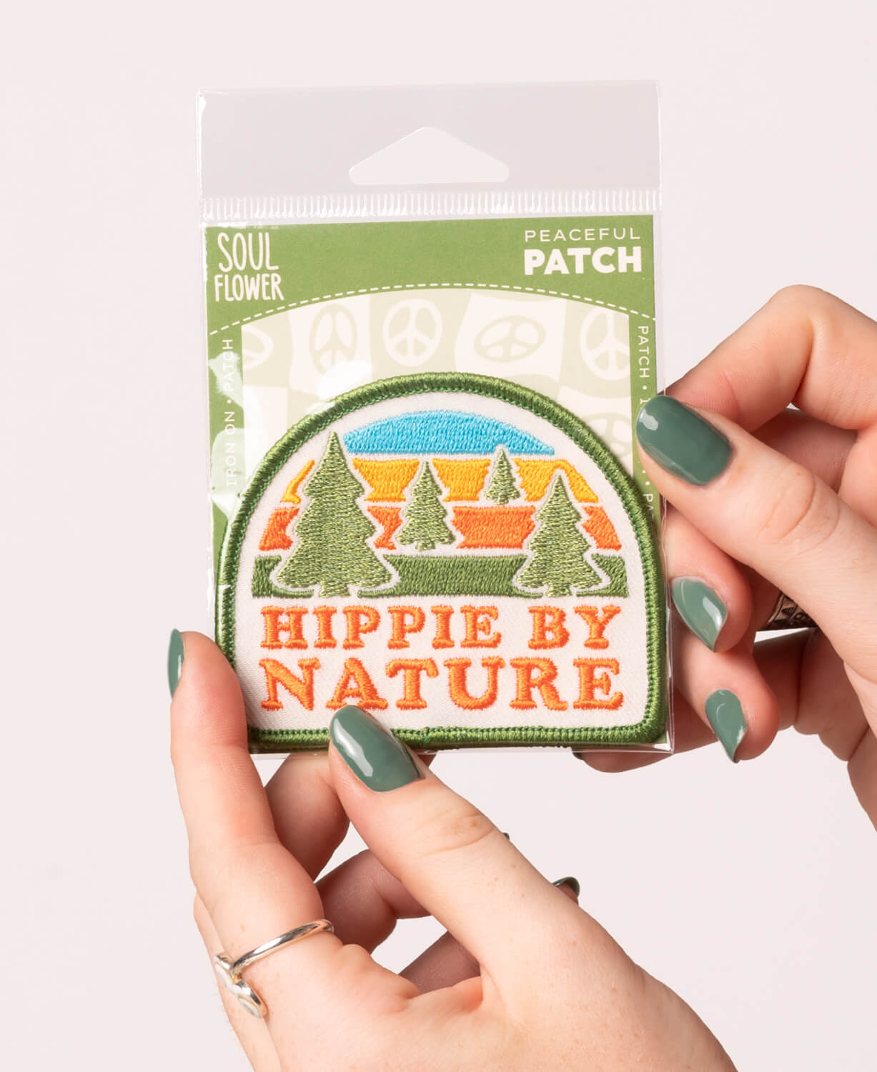 Hippie By Nature Iron-On Hippie Patch