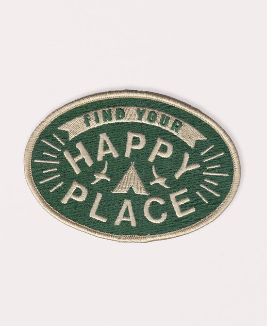 Happy Place Iron-On Patch - Happy Place Iron On Patch | Camping Patches | Soul Flower