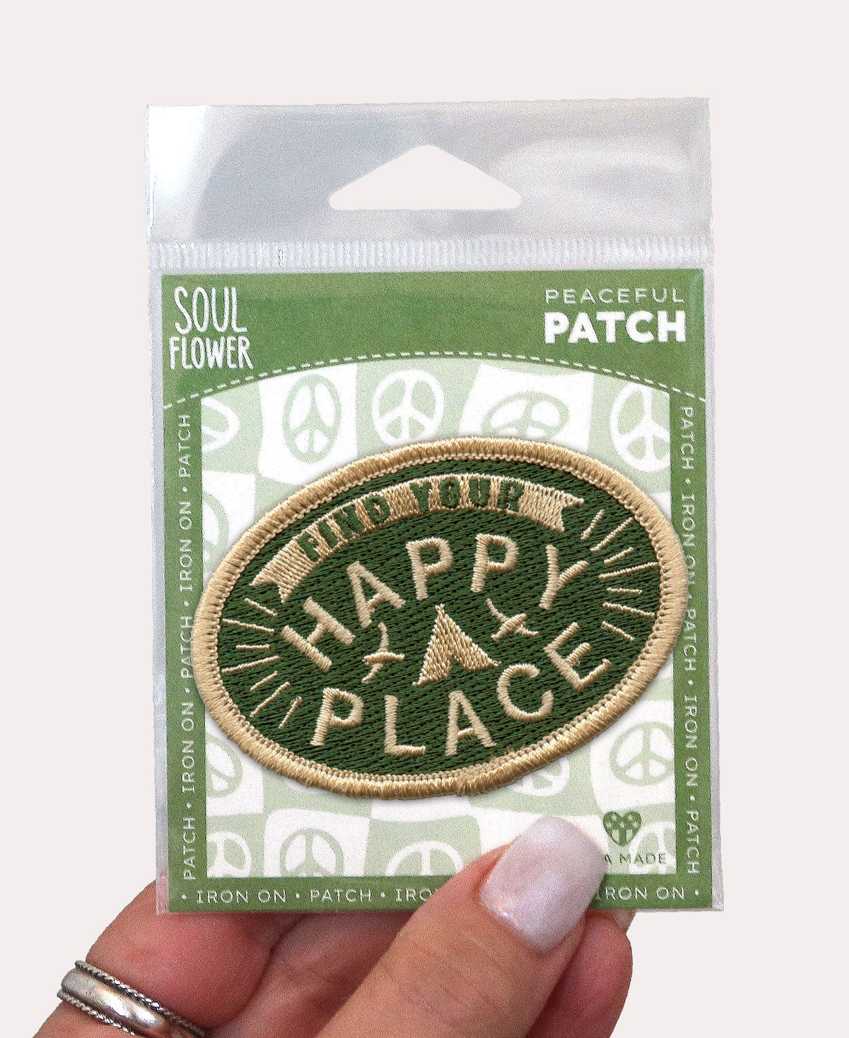 Happy Place Iron-On Patch