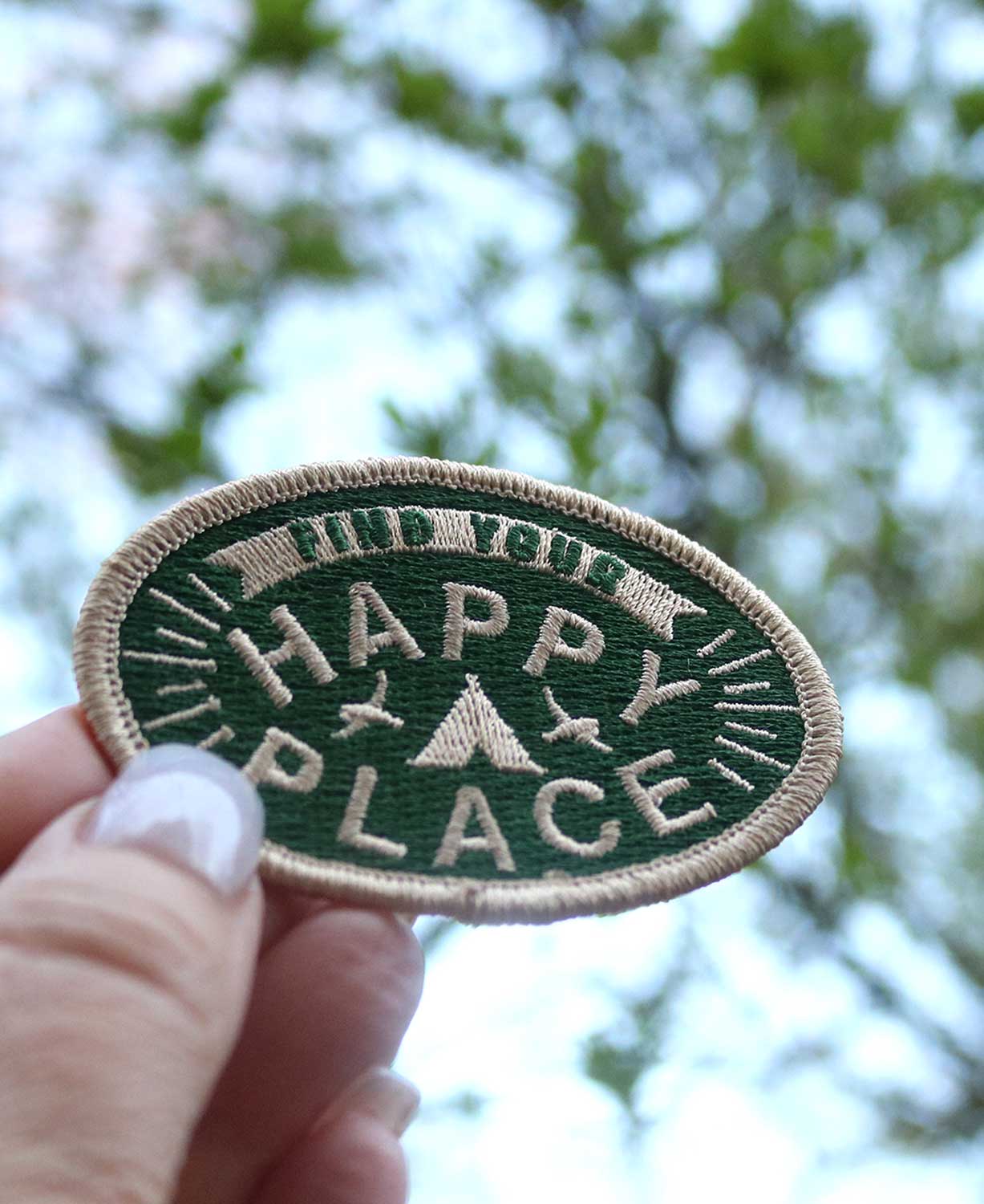 Happy Place Iron-On Patch