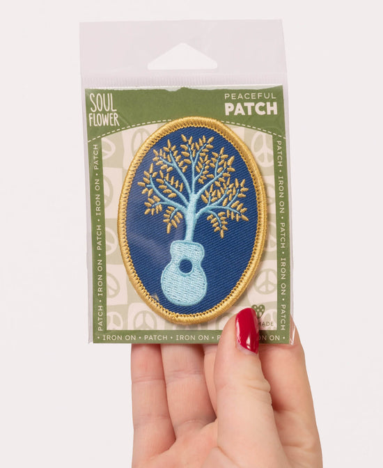 Nature Has Music Iron-On Patch - Nature Music Iron On Patch | Guitar Patches | Soul Flower