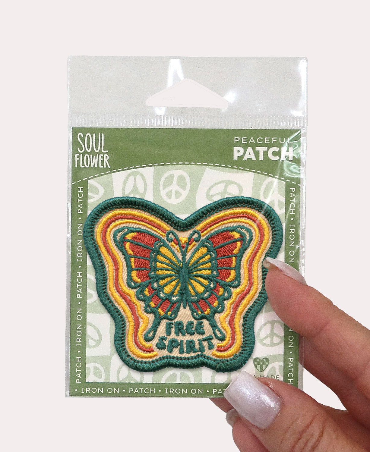 Free Spirit Butterfly Iron-On Patch