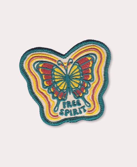 Free Spirit Butterfly Iron-On Patch