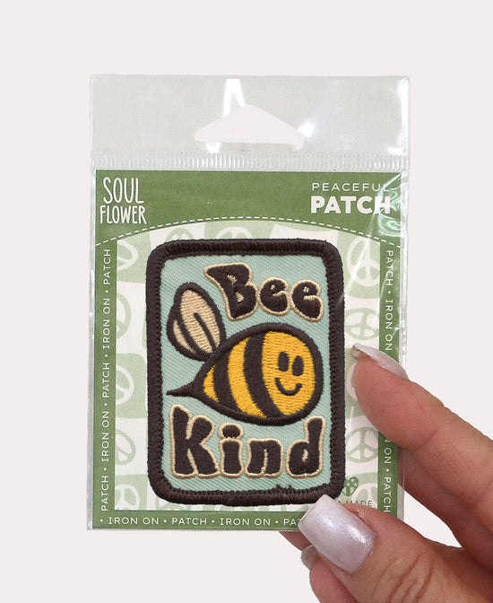 Bee Kind Iron-On Patch - Bee Patch | Hippie Patches | Soul Flower