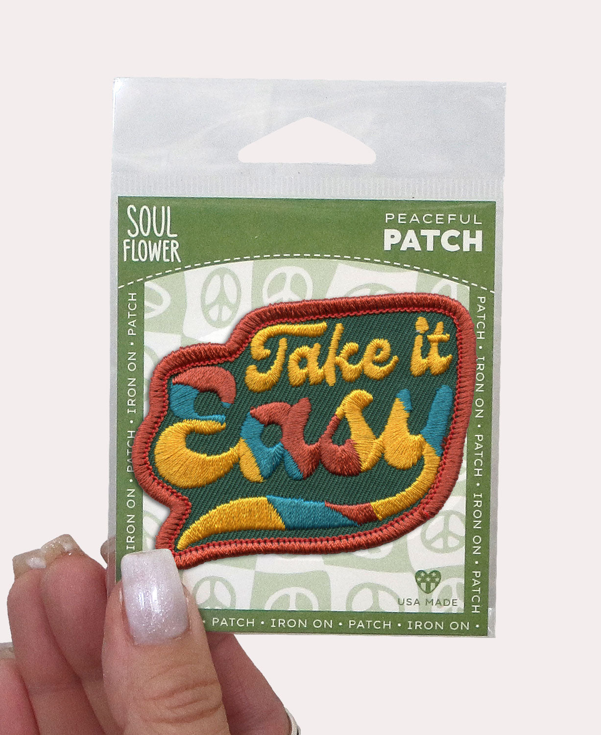 Take it Easy Iron-On Patch