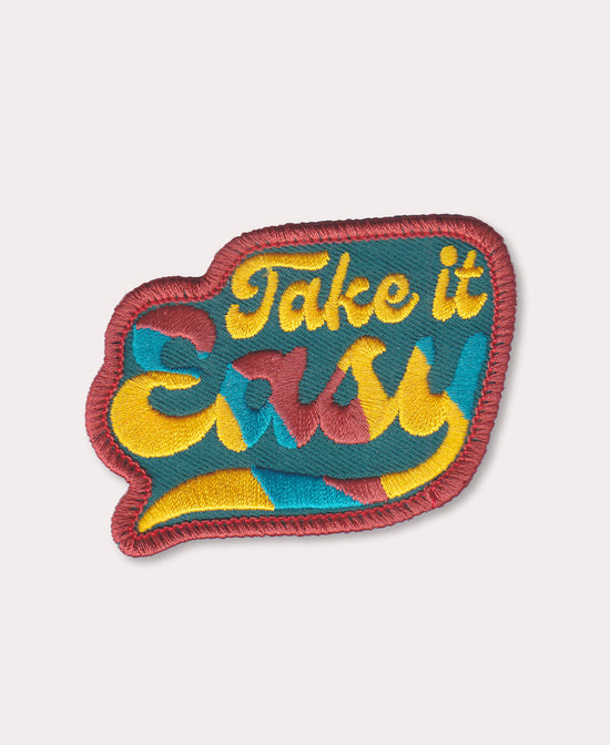 Take it Easy Iron-On Patch - Take It Easy Patch | Soul Flower Patches
