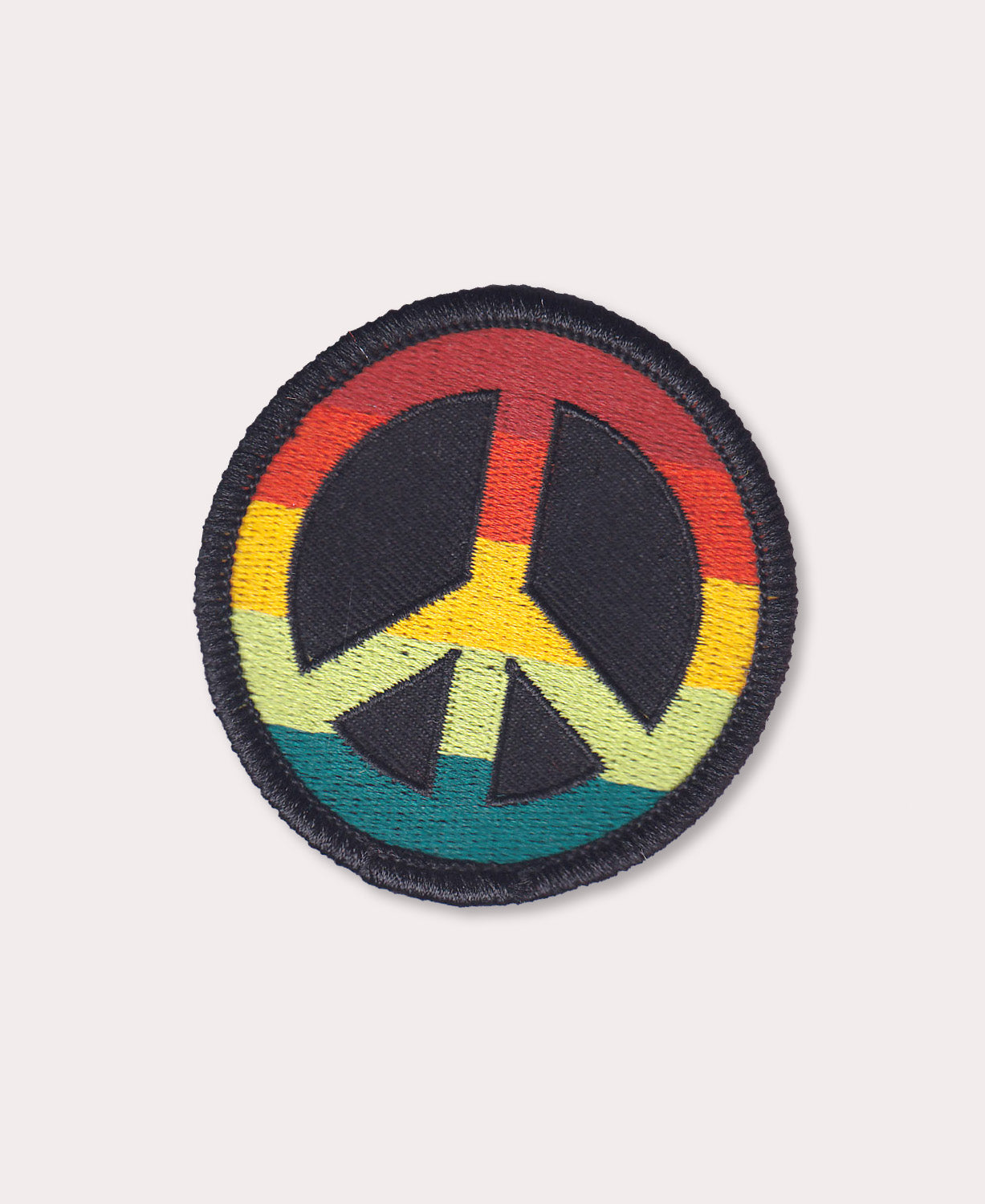 Rainbow Peace Sign Iron-On Patch