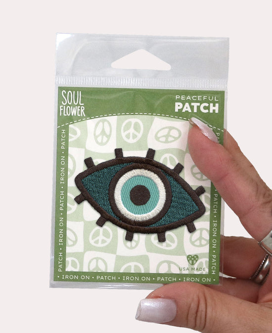 Evil Eye Iron-On Patch - Funky Patches | Soul Flower Patches