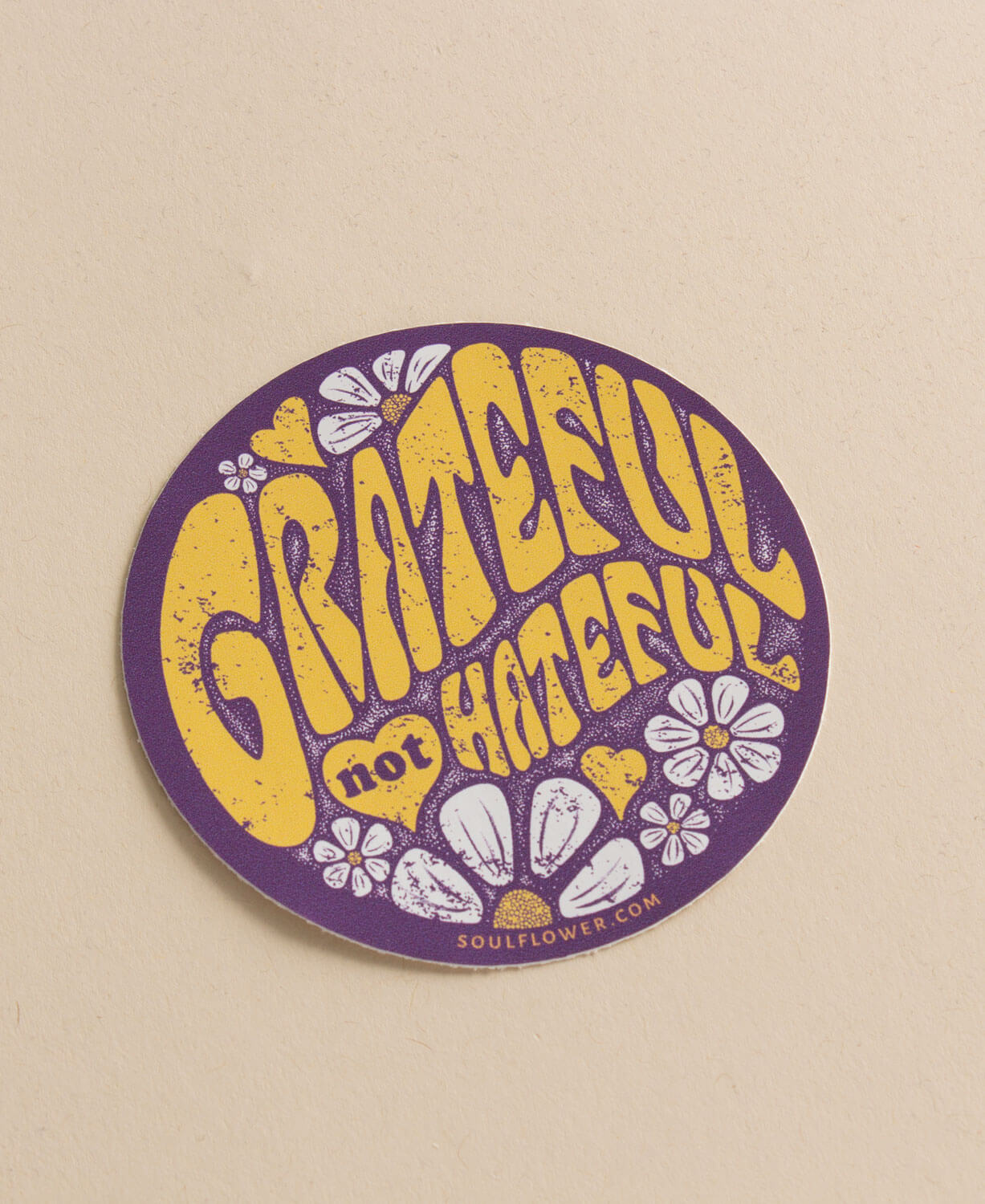 Grateful Not Hateful Sticker