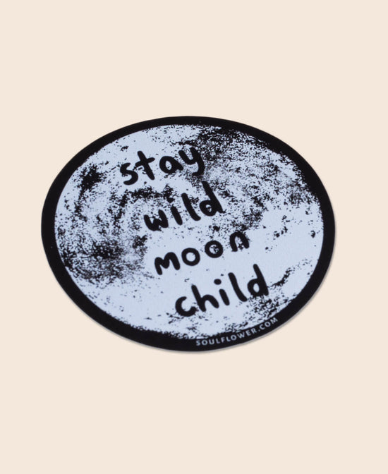 Stay Wild Moon Child Sticker - Stay Wild Moon Child Sticker | Moon Stickers | Soul Flower