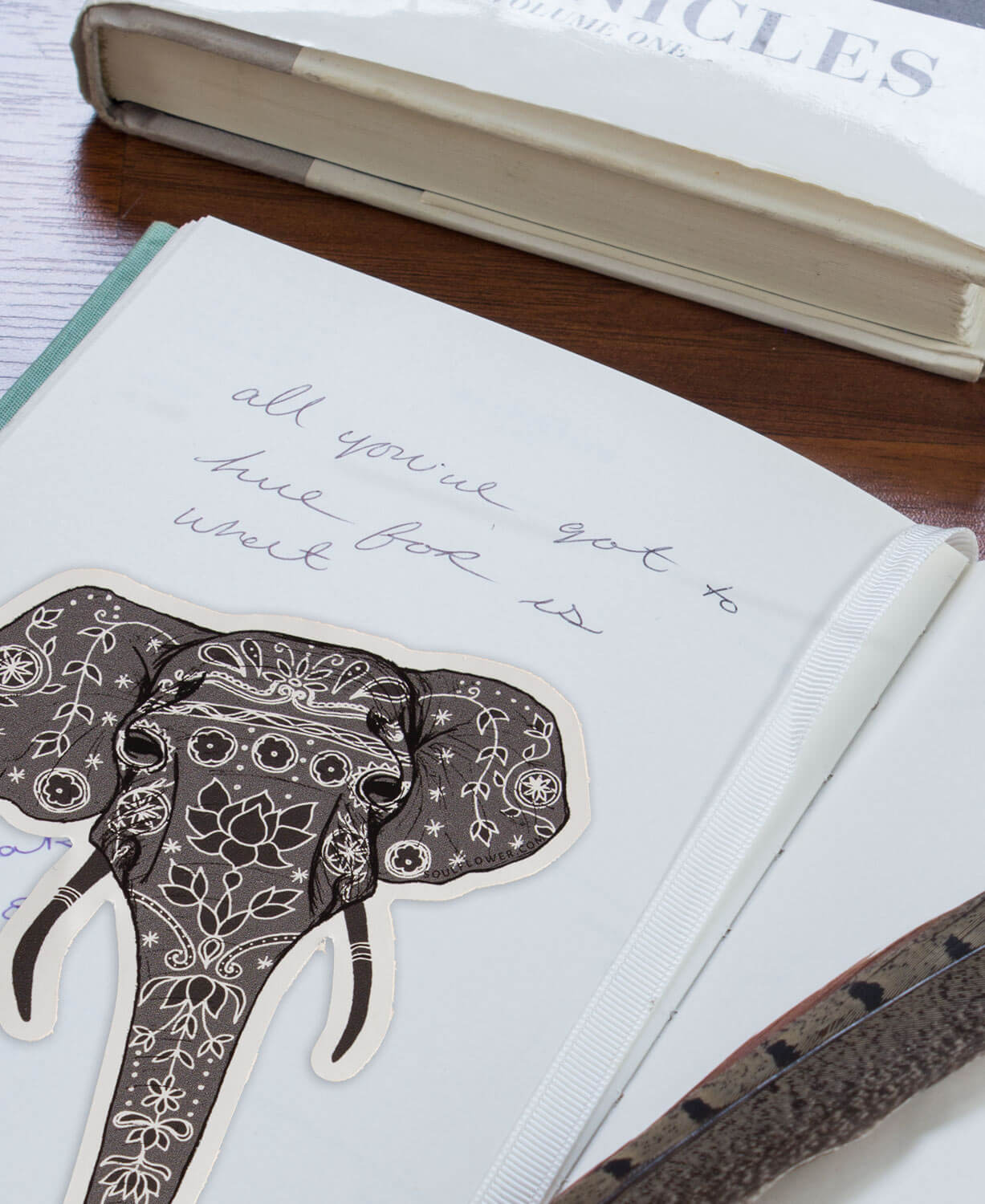 Painted Elephant Sticker