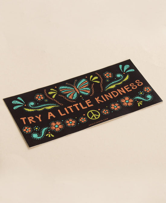 Try a Little Kindness Mini Bumper Sticker - Try a Little Kindness Sticker | Bumper Sticker | Soul Flower