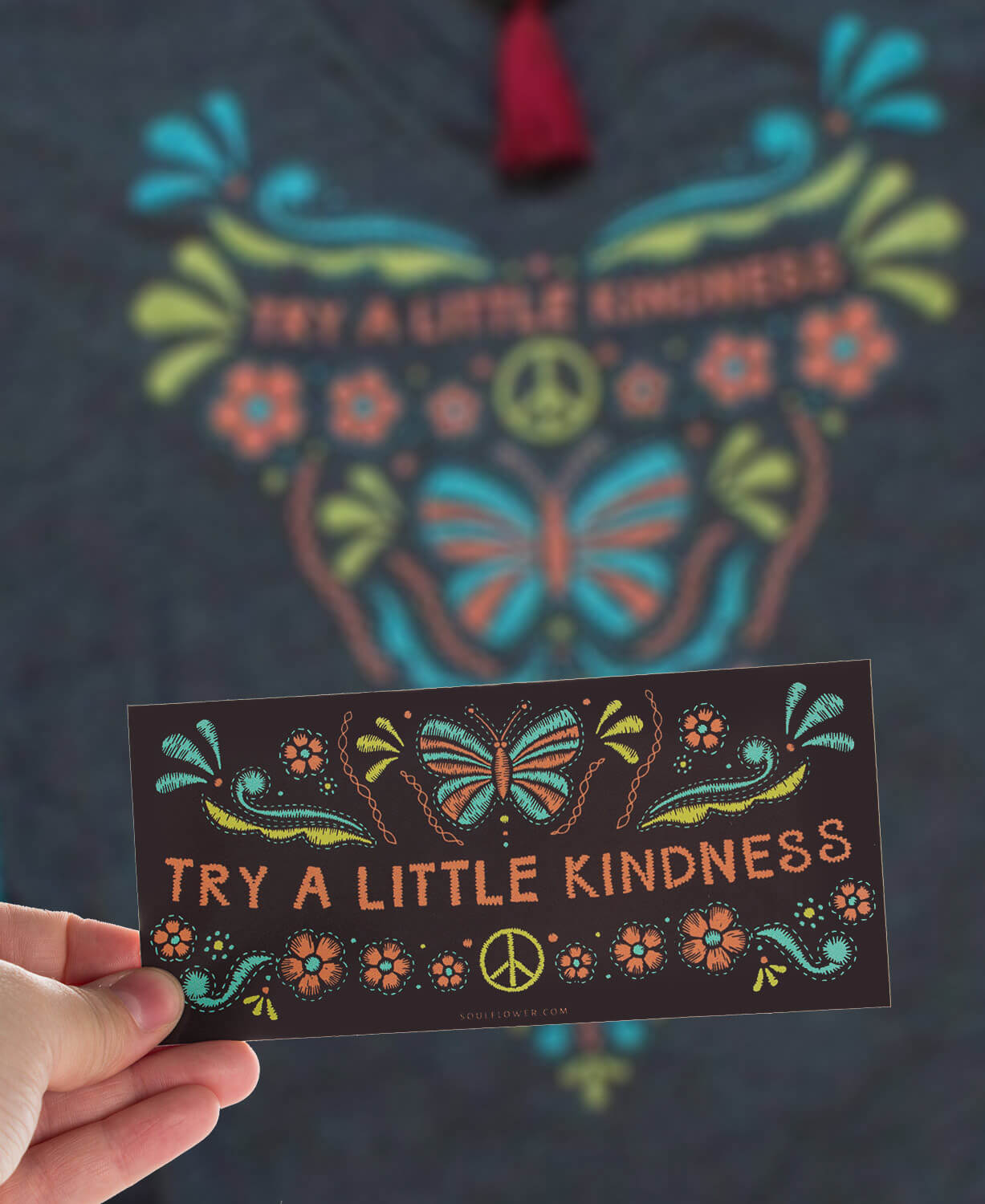 Try a Little Kindness Mini Bumper Sticker