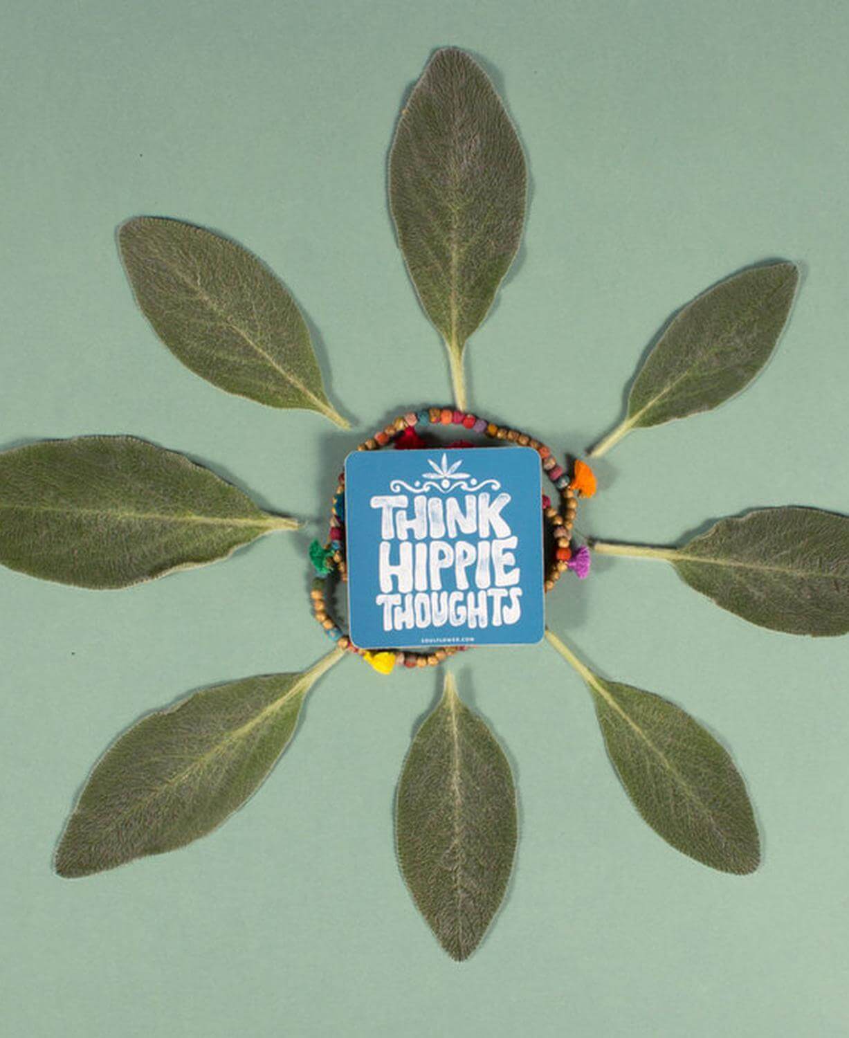 Think Hippie Thoughts Sticker