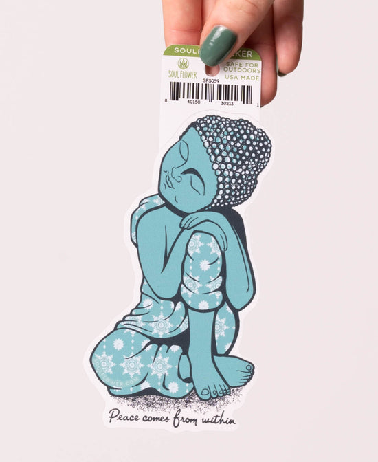 Peace Buddha Sticker - Buddha Sticker | Peace Sticker | Soul Flower