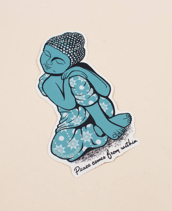 Peace Buddha Sticker - Buddha Sticker | Peace Sticker | Soul Flower