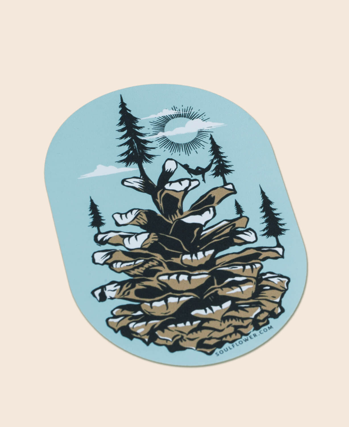Pinecone World Sticker