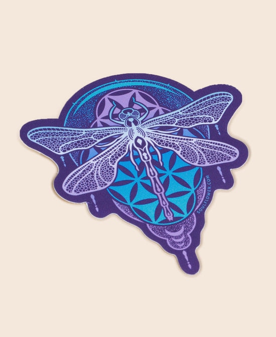 Dragonfly Mandala Sticker - Dragonfly Sticker | Dragonfly Car Decals | Soul Flower