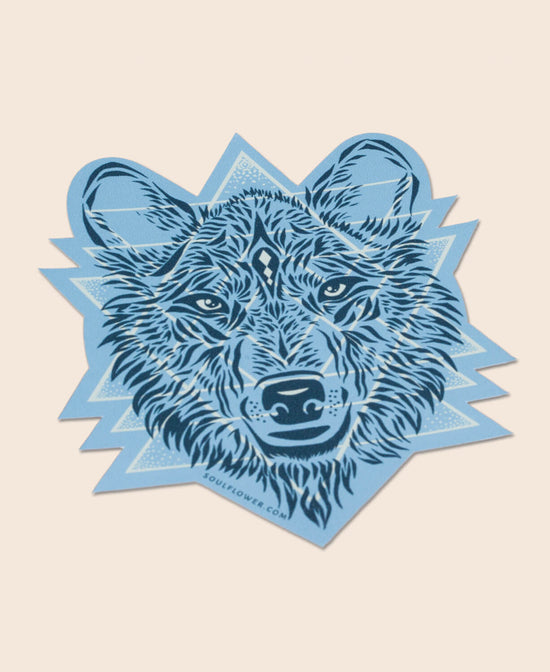 Spirit of the Wolf Sticker - Wolf Sticker | Wolf Car Decal | Soul Flower