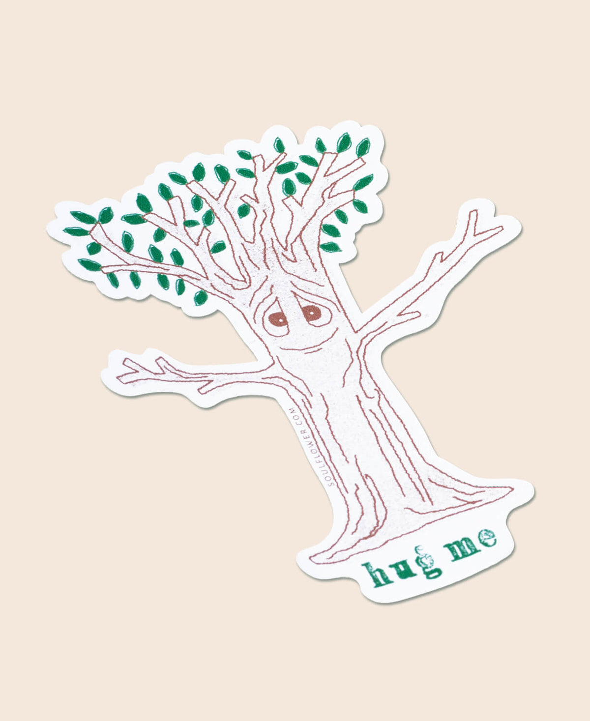 Hug Men Sticker Hug Me Sticker | Tree Hugger Sticker | Soul Flower