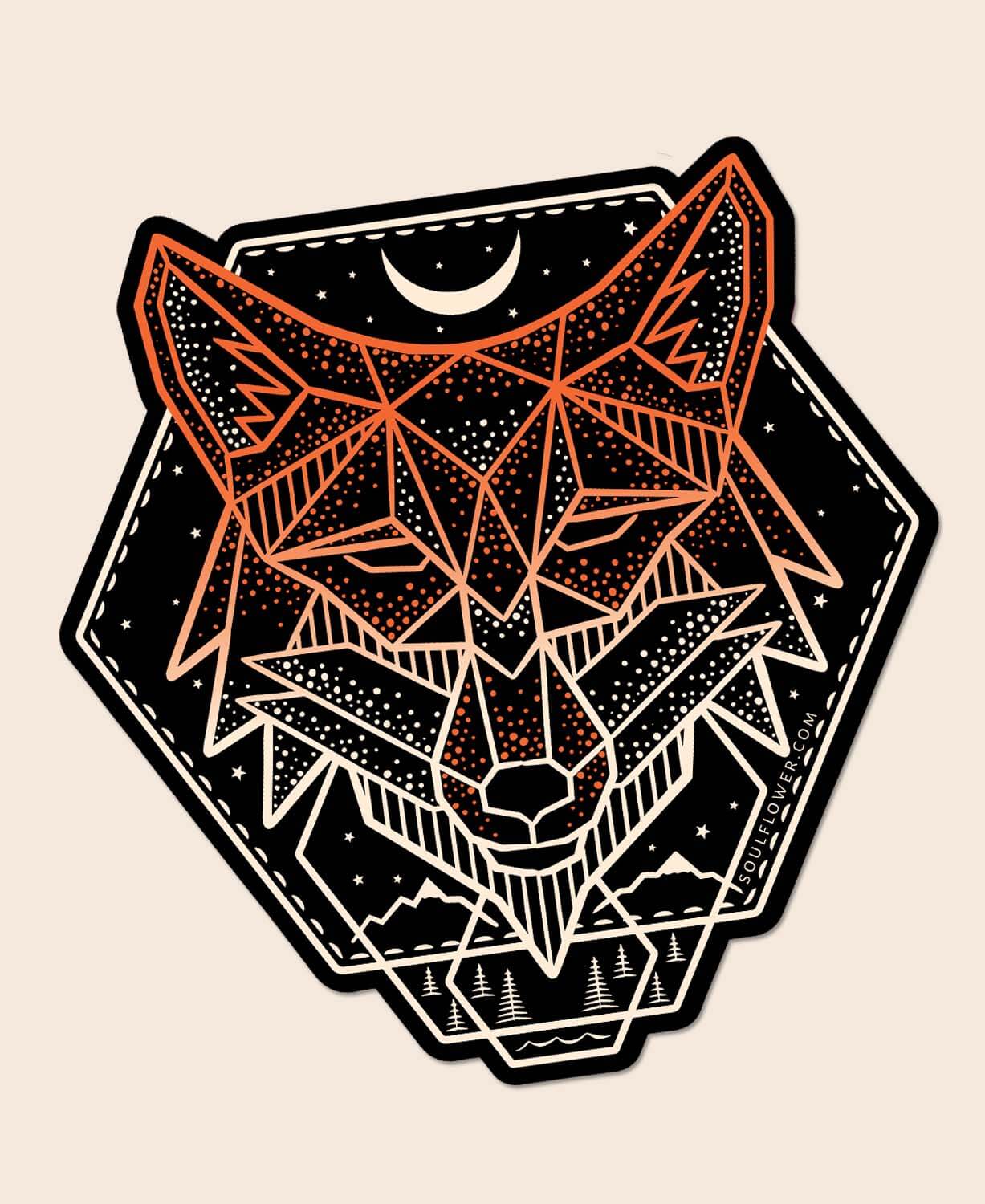 Sacred Fox Sticker