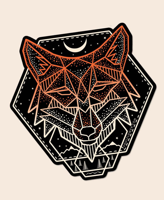 Sacred Fox Sticker - Sacred Fox Sticker | Cute Fox Sticker | Soul Flower