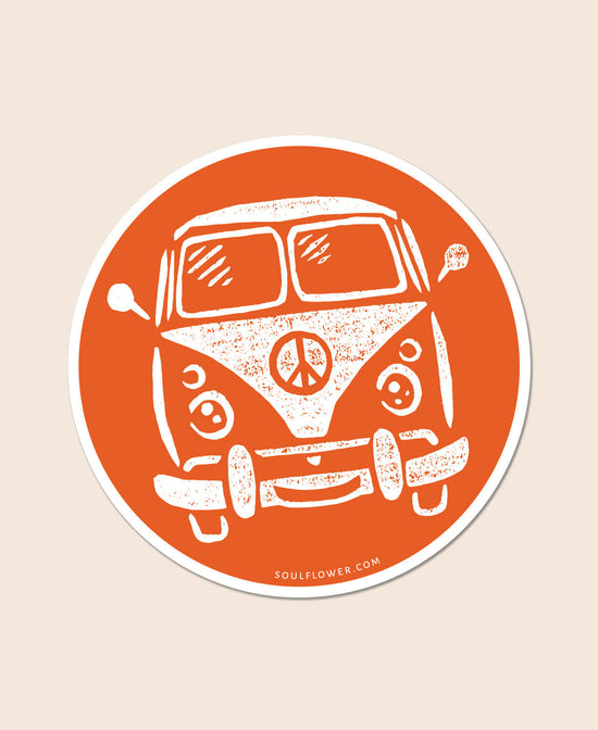 Hippie Bus Sticker - Bus Sticker | Hippie Bus Sticker | Soul Flower