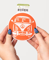 Hippie Bus Sticker