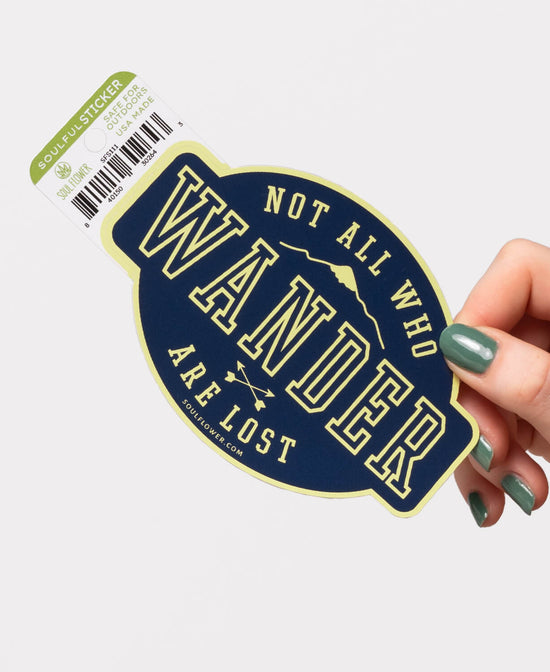 Not All Who Wander Sticker - Not All Who Wander Sticker | Travel Stickers | Soul Flower