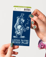 Listen to the Music Play Sticker