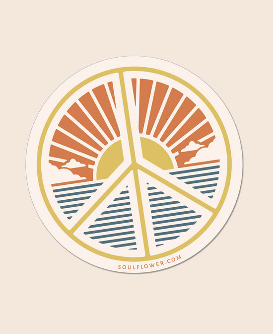 Peace Scene Sticker - Peace Scene Sticker | Peace Symbol Stickers | Soul Flower