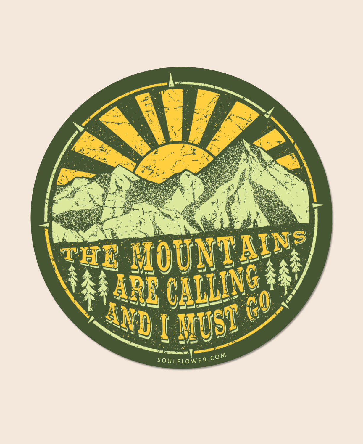 Mountains Sticker