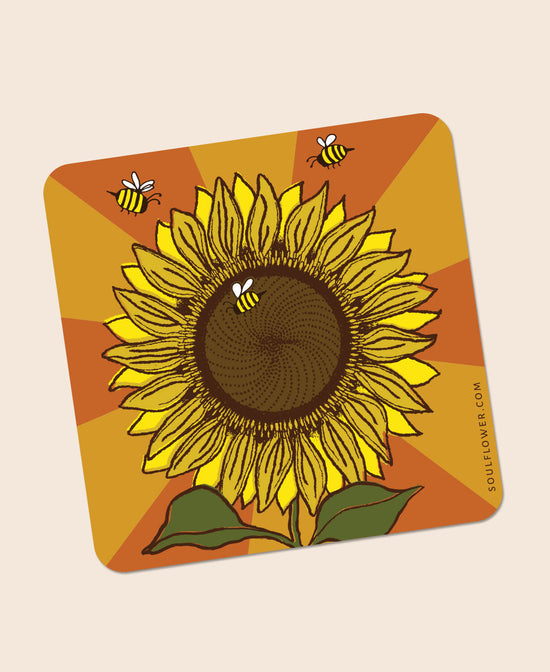 Sunflower Sticker - Sunflower Sticker | Yellow Flower Sticker | Soul Flower