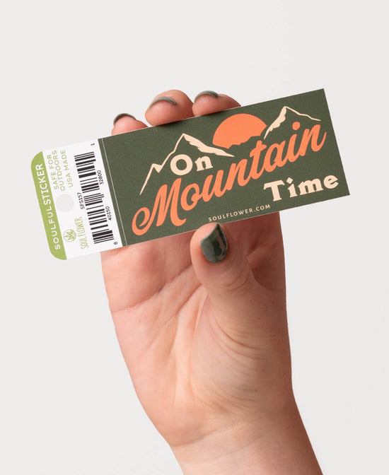 On Mountain Time Sticker - On Mountain Time Sticker | Soul Flower
