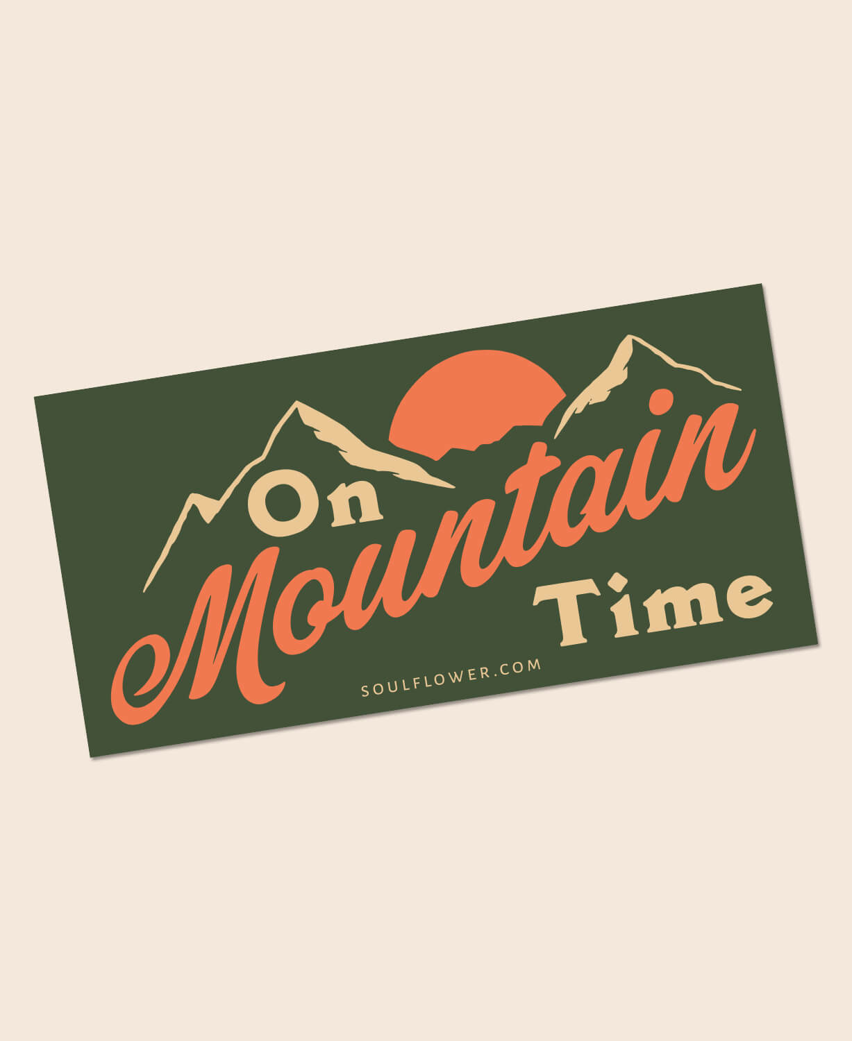 On Mountain Time Sticker