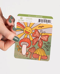 Mushroom Scene Sticker