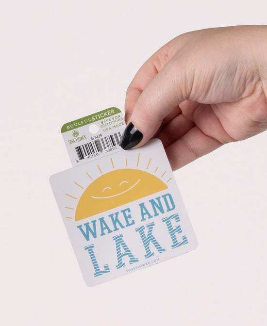 Wake And Lake Sticker - Lake Sticker | Water Stickers | Soul Flower