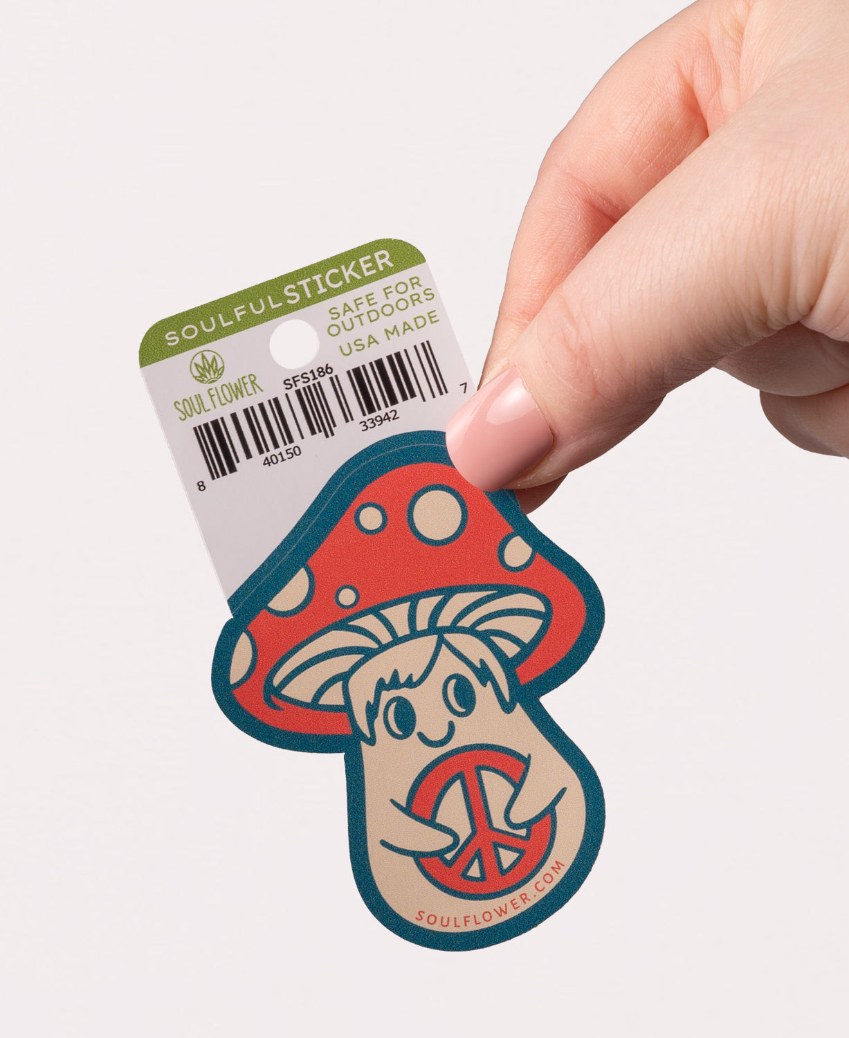 Peace Shroom Sticker