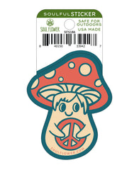 Peace Shroom Sticker