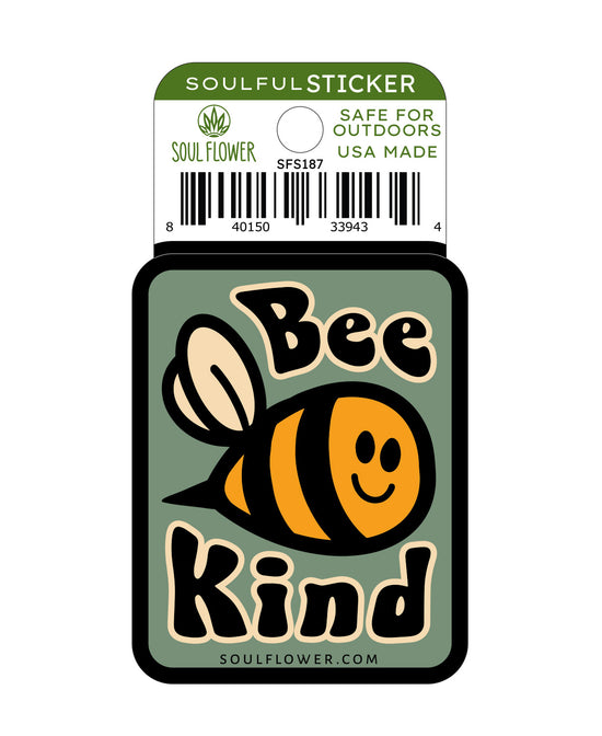 Bee Kind Sticker - Bee Sticker | Nature Stickers | Soul Flower
