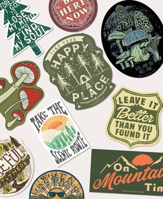 Adventure Sticker Pack - 50 Stickers - Wholesale Sticker Bundle | Soul Flower Wholesale